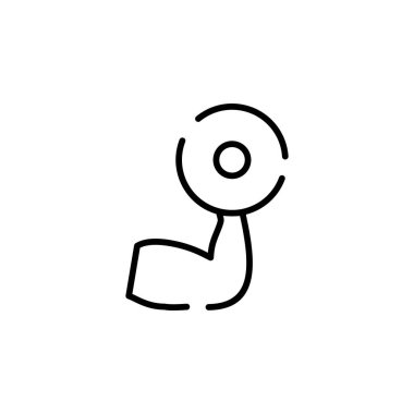 fitness vektörü ince çizgi simgesi