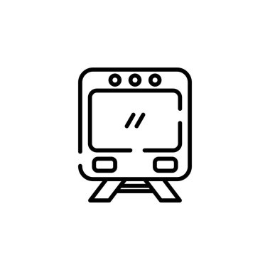 train icon vector isolated on white background, coffee transparent sign