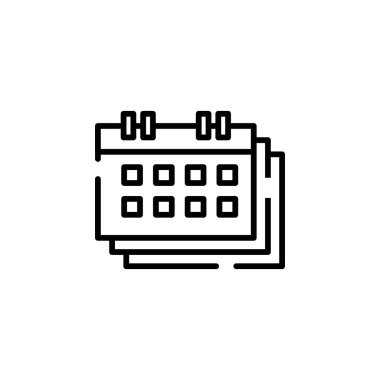 Takvim simgesi vektör çizim şablonu
