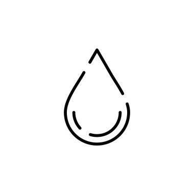 water drop icon vector isolated on white background for your web and mobile app design, hand logo concept