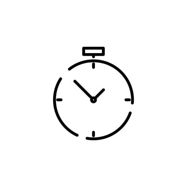 Clock, Timer, Time Dotted Line Icon Vector Illustration Logo Template. Suitable For Many Purposes.