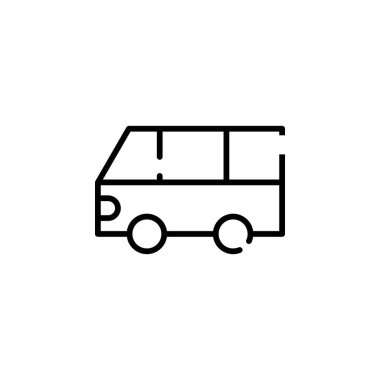 Car, Automobile, Transportation Dotted Line Icon Vector Illustration Logo Template. Suitable For Many Purposes.