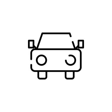 Car, Automobile, Transportation Dotted Line Icon Vector Illustration Logo Template. Suitable For Many Purposes.