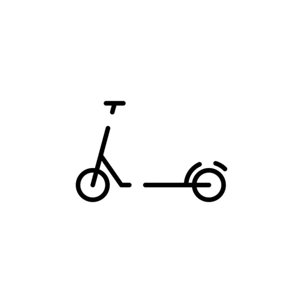 Scooter Kick Scooter Dotted Line Icon Vector Illustration Logo Template — Stockvektor