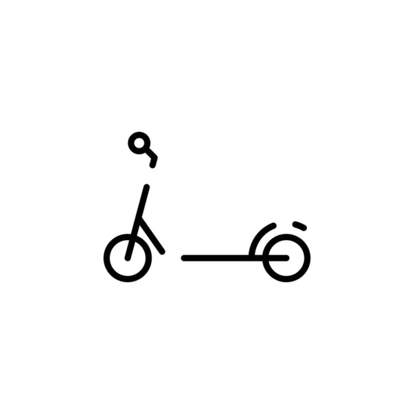 Scooter Kick Scooter Dotted Line Icon Vector Illustration Logo Template — Stockvektor