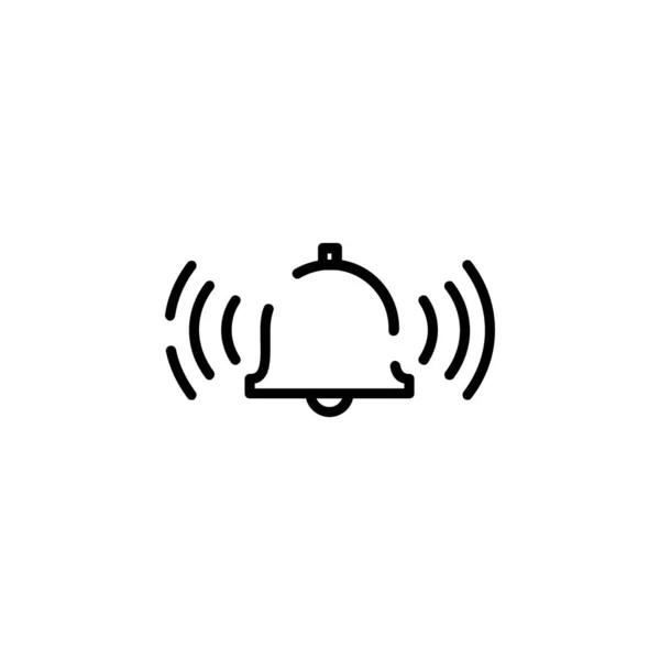 Alarm Timer Dotted Line Icon Vector Illustration Logo Template Suitable — ストックベクタ