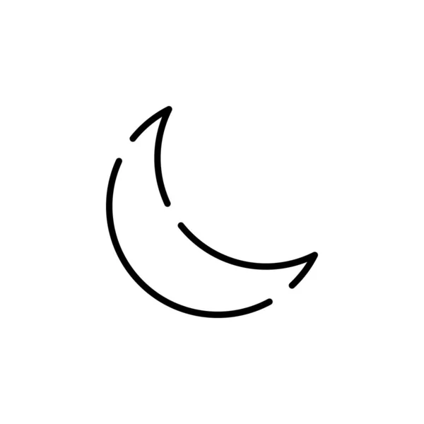 Sleep Nap Night Dotted Line Icon Vector Illustration Logo Template — Vetor de Stock