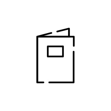 Book, Read, Library, Study Dotted Line Icon Vector Illustration Logo Template. Suitable For Many Purposes.