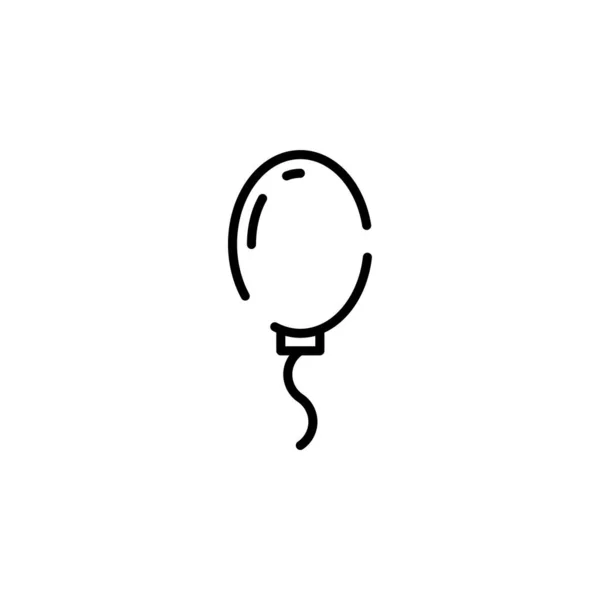 Μπαλόνι Dotted Γραμμή Εικονίδιο Διάνυσμα Εικονογράφηση Πρότυπο Λογότυπο Κατάλληλο Για — Διανυσματικό Αρχείο