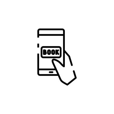 Booking, Ticket, Order Dotted Line Icon Vector Illustration Logo Template. Suitable For Many Purposes.