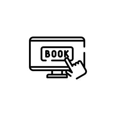 Booking, Ticket, Order Dotted Line Icon Vector Illustration Logo Template. Suitable For Many Purposes.