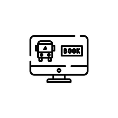 Booking, Ticket, Order Dotted Line Icon Vector Illustration Logo Template. Suitable For Many Purposes.