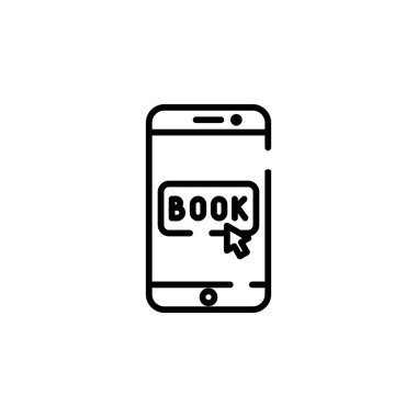Booking, Ticket, Order Dotted Line Icon Vector Illustration Logo Template. Suitable For Many Purposes.