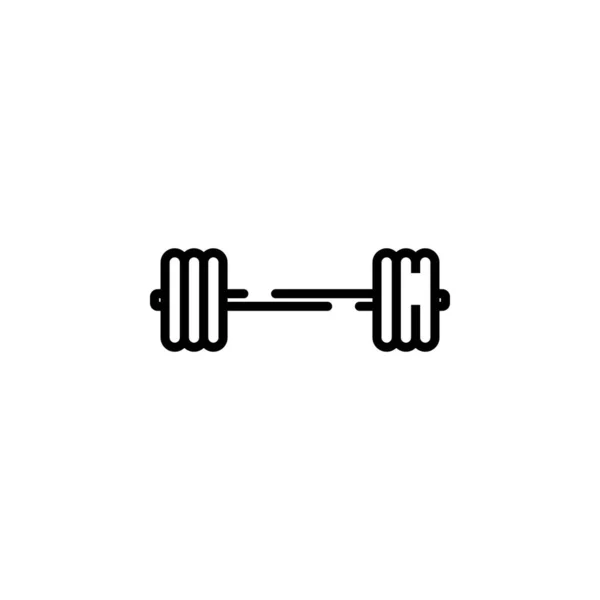 Gym Fitness Weight Dotted Line Icon Vector Illustration Logo Template — 스톡 벡터
