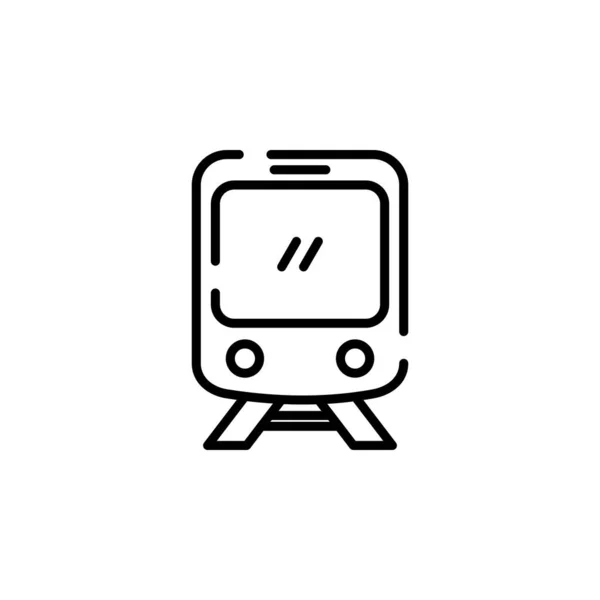 Zug Lokomotive Transport Punktierte Linie Icon Vector Illustration Logo Template — Stockvektor