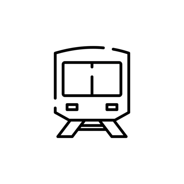 Trein Locomotief Transport Dotted Line Icon Vector Illustratie Logo Template — Stockvector