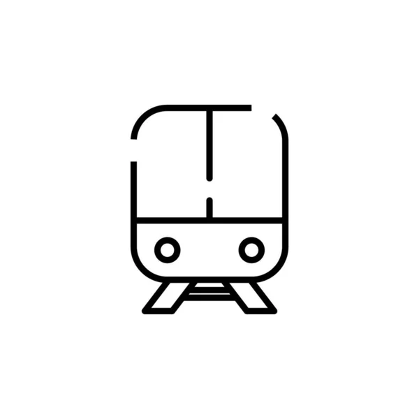 Tren Locomotora Transporte Línea Punteada Icono Vector Ilustración Logo Template — Archivo Imágenes Vectoriales