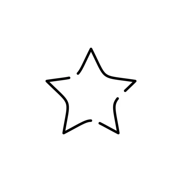 Gwiazdy Night Dotted Line Ikona Wektorowa Ilustracja Szablon Logo Nadaje — Wektor stockowy
