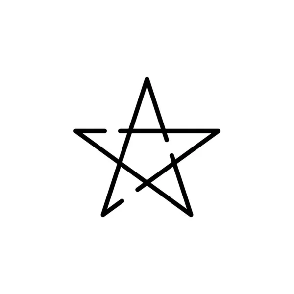 Звезды Ночная Пунктирная Икона Вектора Подходит Многих Целей — стоковый вектор