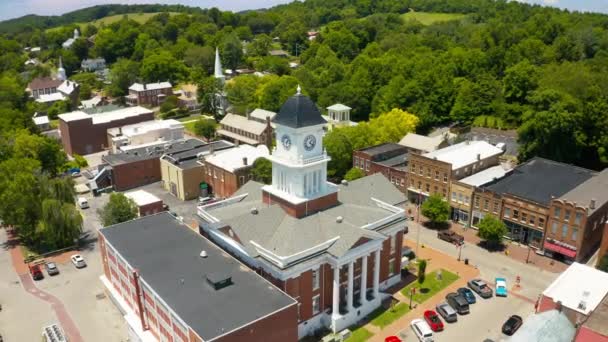 Vista aérea de Jonesborough, Tennessee — Vídeo de stock