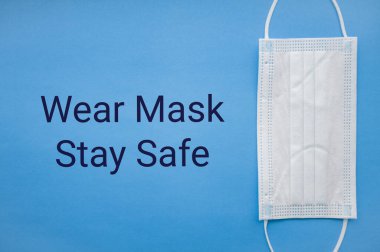 İzole Coronavirus veya COVID-19 tıbbi yüz maskesi