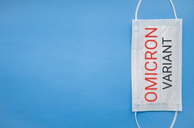 İzole Coronavirus veya COVID-19 tıbbi yüz maskesi