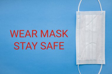 İzole Coronavirus veya COVID-19 tıbbi yüz maskesi