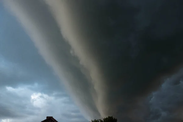 Argine Squall Una Nuvola Che Precede Fronte Atmosferico Annuncia Violenti — Foto Stock