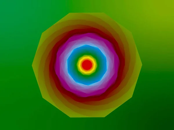 Vektorgrafiken Die Als Ergebnis Einer Reihe Geometrischer Transformationen Eines Regelmäßigen — Stockvektor