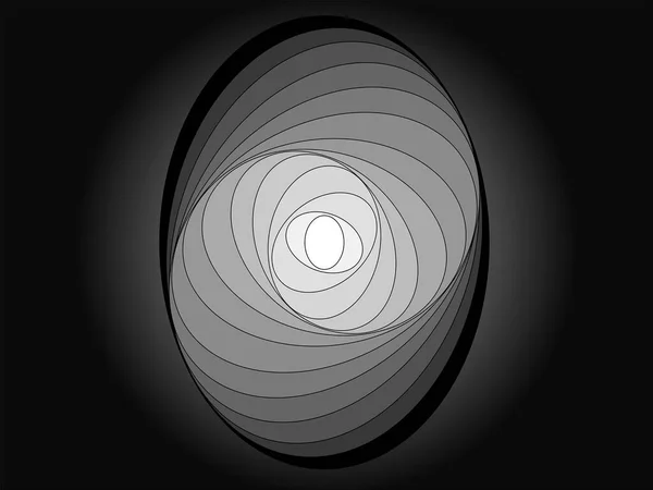 Vector Graphics Obtained Result Series Geometric Transformations Ellipse Use Tonal — 스톡 벡터