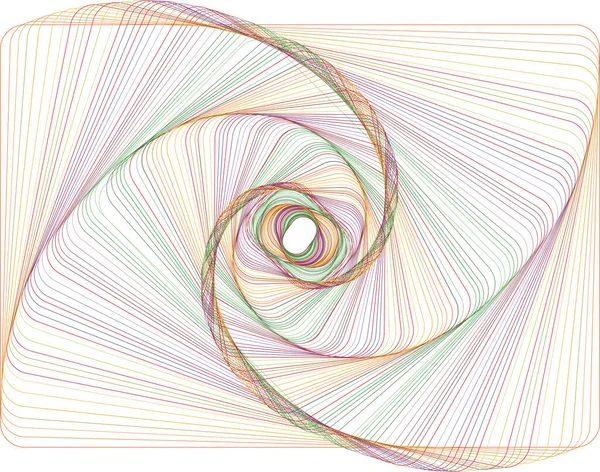 Grafiken Skapades Som Ett Resultat Rektangel Omvandlingar Grafikprogrammet Skalning Rotation — Stock vektor