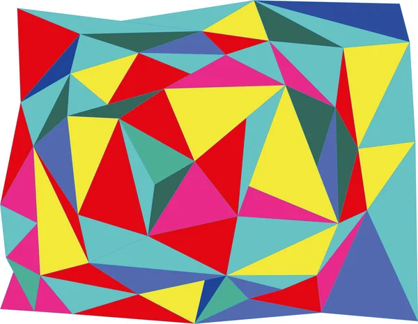 Graphiques Vectoriels Montrant Une Texture Multicolore Résultant Échelle Rotation Triangles — Image vectorielle