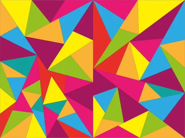 Graphiques Montrant Texture Des Triangles Différentes Couleurs Tailles — Image vectorielle