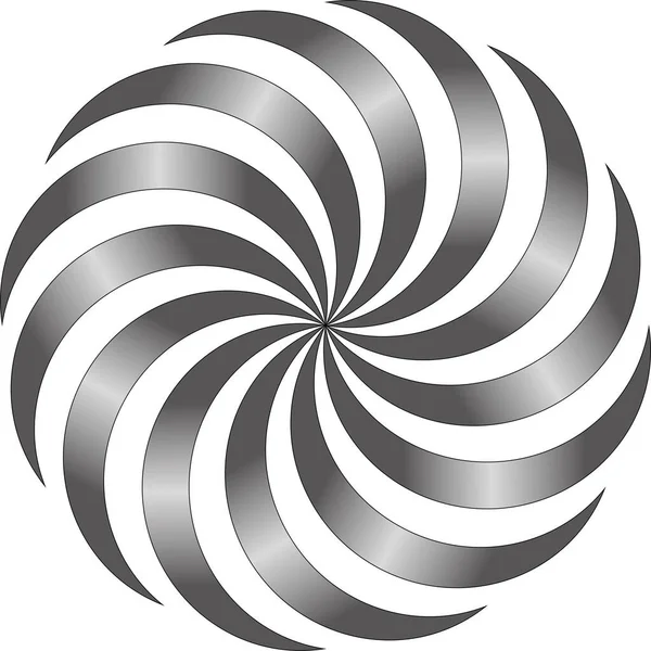 Vektorová Grafika Zobrazující Objekt Vzniklý Série Transformací Propojení Kruhů Díky — Stockový vektor