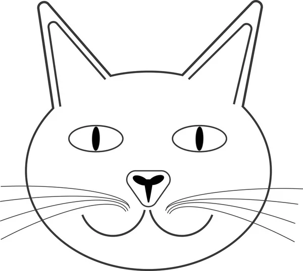 Çizgilerden oluşan grafikler, bir kedinin yüzünü görselleştirmek.