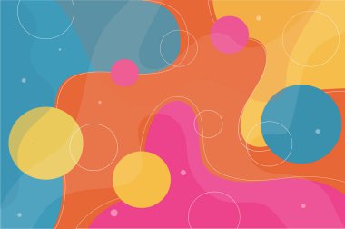 Arka plan parlak geometrik şekillerle 