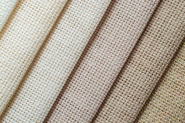 Soluk Renk Paleti Kumaş Dokusu Örneği Makro Çekim — Stok fotoğraf