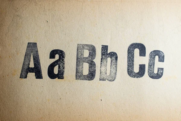 Letters Gestempeld Vintage Papier Textuur — Stockfoto