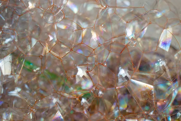 Colored bubbles texture,  soft focus close up.
