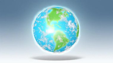 Dünya Küre Devriminin 4k animasyonu