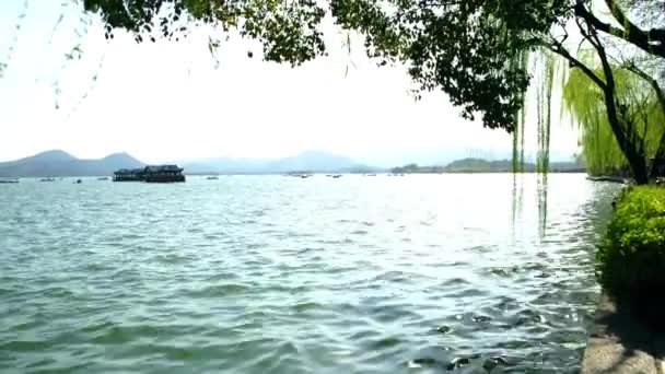 Imágenes Tachun West Lake Park Vista Tener Cielo Naturaleza Tress — Vídeo de stock
