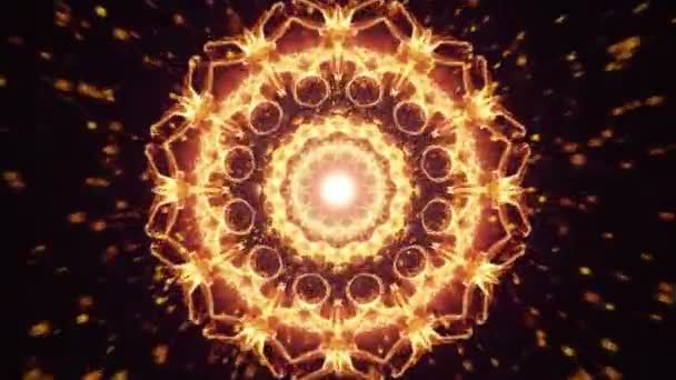 Animace Efektu Světla Kaleidoskop Vícebarevné Smyčky Abstraktní — Stock video