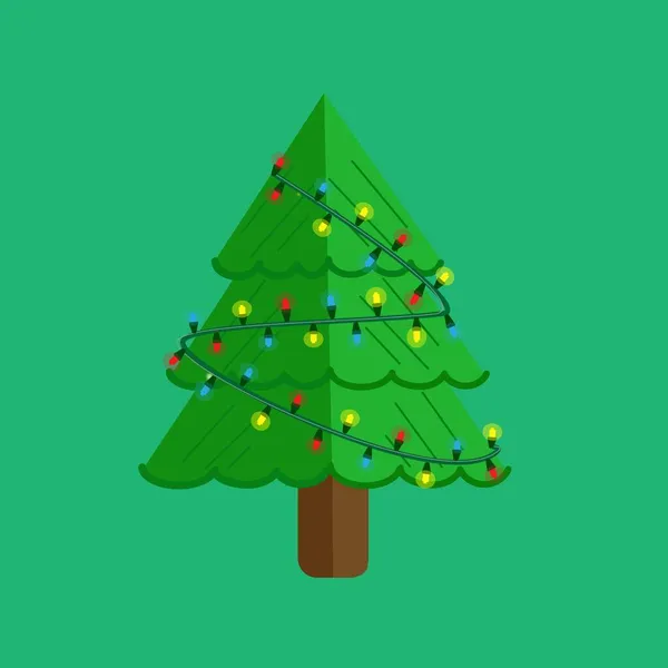 Tekstura Bożego Narodzenia Drzewa Dekoracji Zielony Kolor Tła — Zdjęcie stockowe