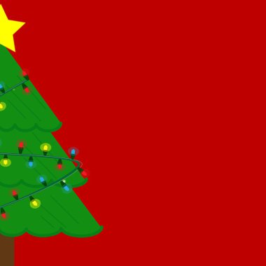 Işıklı ve kırmızı arka planlı Noel dokusu