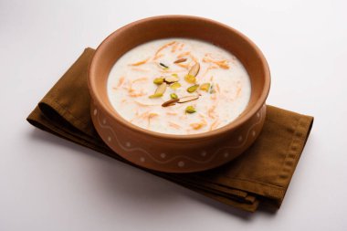 Havuç Kheer ya da payasam, Gajar ki Khir olarak da bilinir.
