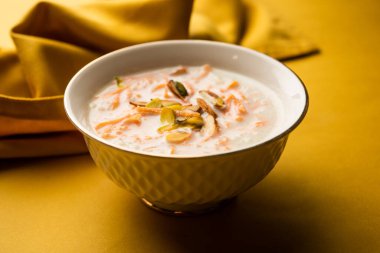 Havuç Kheer ya da payasam, Gajar ki Khir olarak da bilinir.