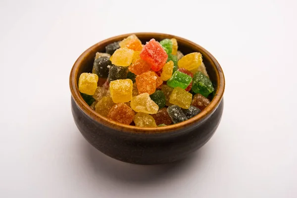 Indische Bonbons Und Gelee Beißt Süß Mit Zucker Überzogene Süßwaren — Stockfoto