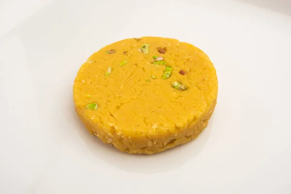 Sohan Halwa Halva Popular Sweet Recipe Ajmer India Served Plate — Stock Photo, Image