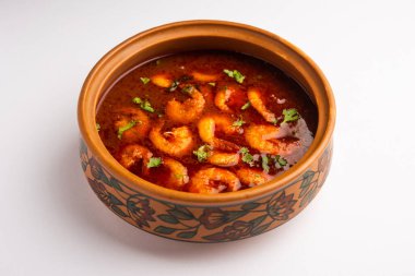 Kolambi Kalwan ya da Tikhle olarak da bilinen Goan Karidesleri ya da Karides Körisi ya da Zinga Masala