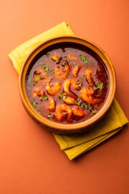 Kolambi Kalwan ya da Tikhle olarak da bilinen Goan Karidesleri ya da Karides Körisi ya da Zinga Masala